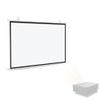 BTBZGFGNYU Pull Down Projection Screen 30" 40" 50" 60" 72" HD Projector Screen Home Theater Projector Movie Screen for Outdoor Indoor(50 Inch (4:3)) view 1