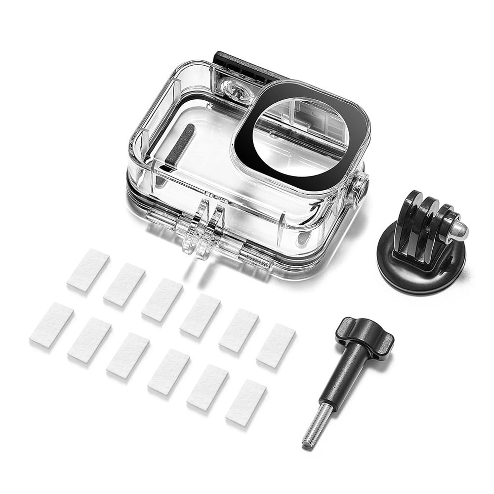 FEICHAO 60m/196ft Diving Housing Waterproof Case Underwater Dive Case Compatible with OSMO Action 6 Camera (Set B)