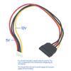 4Pin Floppy Female to 15Pin Female Adapter Converter Power Supply Data Conversion Cable Power Wire 7.87in view 2
