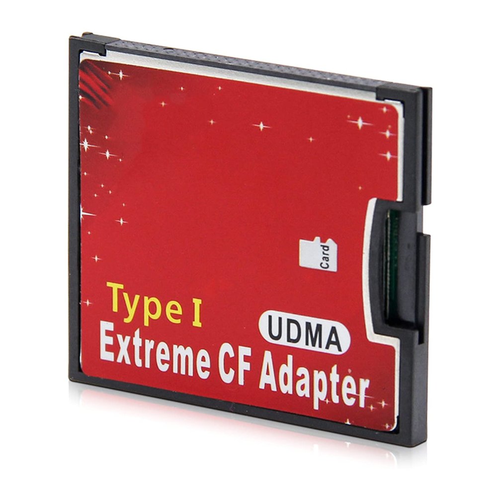 1 Port Micro-SD/SDXC TF to Compact Flash CF Type I Memory Card Reader Adapter
