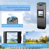 Mini Body Camera HD 1080P Wearable Video Recorder, Small Security Camera with 32GB SD Card Night Vision 1.3 Inch Display 180 Rotatable Lens, Portable Body Cam for Law Enforcement/Sports/Delivery view 2
