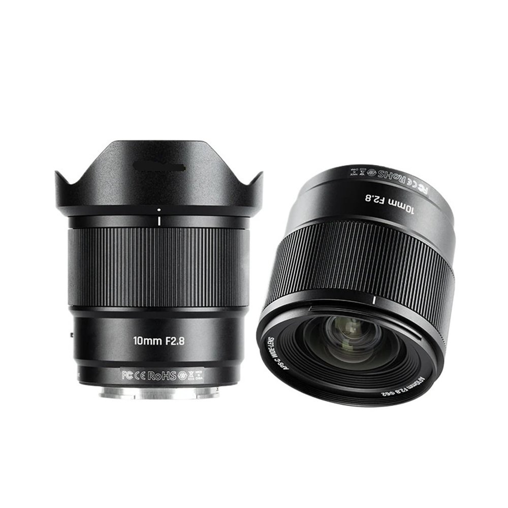 Camera Lens, AF 10mm F2.8 105.3 Ultra Wide Angle Fisheye APS-C Auto Focus Lens,Compatible for Sony E ZVE10 Fujifilm XF Mount(Z)