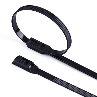 100PCS 350mm x 8mm Heavy Duty Nylon Cable Ties Self-Locking Tie Fasteners with High Tensile Strength for Indoor and Outdoor Wire and Hose Management in Home, Office or Workshop(black 100PCS)