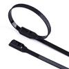 100PCS 350mm x 8mm Heavy Duty Nylon Cable Ties Self-Locking Tie Fasteners with High Tensile Strength for Indoor and Outdoor Wire and Hose Management in Home, Office or Workshop(black 100PCS) view 1