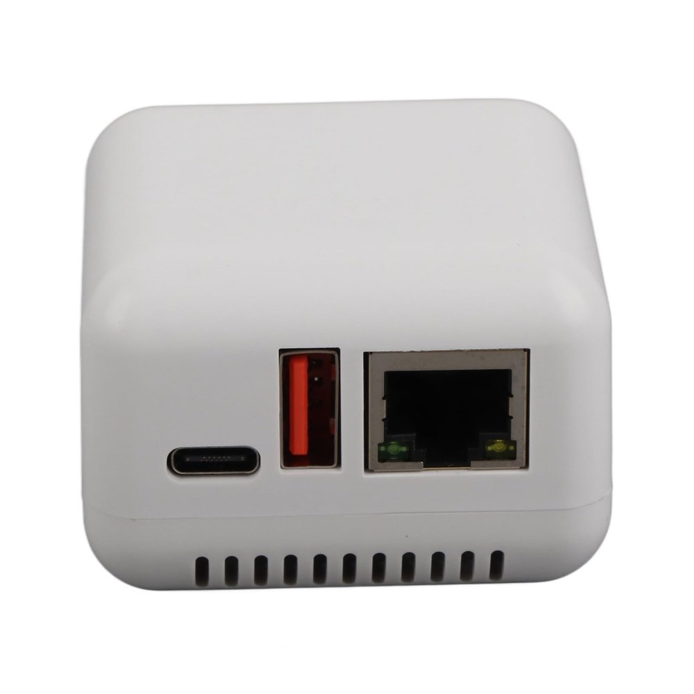 BAFOVY USB 2.0 Network Print Server, Wireless Print Server for Wins Linux Android, 5V LAN Print Share Server, Easy Setup, Multi Device Compatibility (US Plug)