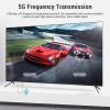 EIMSOAH Wireless Transmitter and Receiver 1080P, 5G Band 60Hz Plug and Play Display Dongle Adapter, HD Ports for PC TV Streaming Monitor Projector view 2