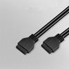 19/20Pin 4 Port USB 3.0 Internal HUB For PC Floppy Front Panel Bay Aluminum view 4