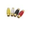 10Pcs/lot Female to Female Socket Straight Connector for Audio Video Plug Cable Extension(White) view 3