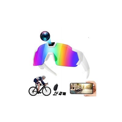 4K HD Sports Glasses with Camera,Upgrade Smart Video Recording Glasses for Action Sports with 32GB Memory for Cycling Hiking