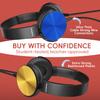 Hengliyuan Kids Headphones for School Classroom Bulk 5 Pack,Swivel Foldable,3.5mm Jack,Wired Over Ear Headphones for Kids Children Boys Girls Teen Toddler Teachers(HLY003 5 Colors) view 4