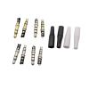 CTGFBUW 10Pcs 3.5mm Audio Plug Pole 4 Male Connector Headphone Adapter(3Pole Silver BKWH) view 4