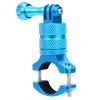 WIHFHGZ Action Camera Universal Stand, Bike Mount, Handlebar Camera Mount, Aluminum Alloy Ballhead Mount, Black 360 Degree Rotation - 360 Adjustable Angles, Non - Slip Protection, for B (Blue) view 2