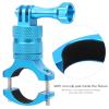 WIHFHGZ Action Camera Universal Stand, Bike Mount, Handlebar Camera Mount, Aluminum Alloy Ballhead Mount, Black 360 Degree Rotation - 360 Adjustable Angles, Non - Slip Protection, for B (Blue) view 3
