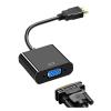 OBFGFRA 1080P HD HDMI-Compatible to VGA Cable Converter with Audio Power Supply Male to VGA Female Adapter for Tablet PC TV(H) view 2