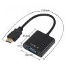 OBFGFRA 1080P HD HDMI-Compatible to VGA Cable Converter with Audio Power Supply Male to VGA Female Adapter for Tablet PC TV(H) view 3