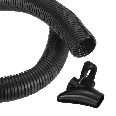 MECCANIXITY 2 Inch 6.6ft Split Wire Loom Tubing, Flexible Cord Protectors with Installation Tool Cable Management Sleeve Conduits Cover for Office Home Electrical Automotive Wires, Black