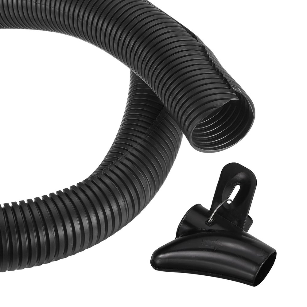 MECCANIXITY 2 Inch 6.6ft Split Wire Loom Tubing, Flexible Cord Protectors with Installation Tool Cable Management Sleeve Conduits Cover for Office Home Electrical Automotive Wires, Black