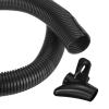 MECCANIXITY 2 Inch 6.6ft Split Wire Loom Tubing, Flexible Cord Protectors with Installation Tool Cable Management Sleeve Conduits Cover for Office Home Electrical Automotive Wires, Black view 1