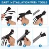 MECCANIXITY 2 Inch 6.6ft Split Wire Loom Tubing, Flexible Cord Protectors with Installation Tool Cable Management Sleeve Conduits Cover for Office Home Electrical Automotive Wires, Black view 4