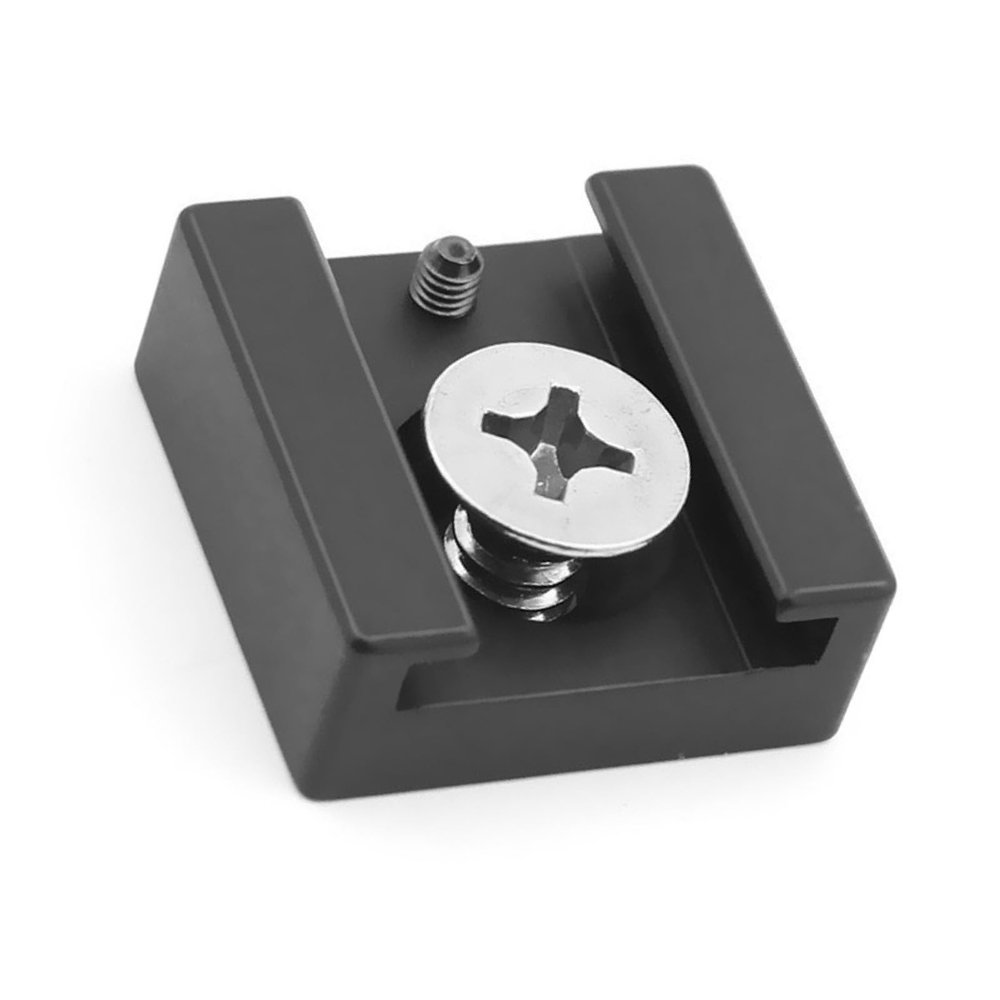 Cold Shoe Mount Hot with 1/4 Thread Aluminum Adapter Bracket for Camera Cage Flashing Mount Accessories Aluminum Cold Shoe