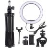 10in LED Ring Light, Dimmable Photography Lamp with USB Port, Foldable Tripod and Phone Clip, 3 Lighting Colors for Live Streaming, Beauty Makeup, YouTube Videos view 1