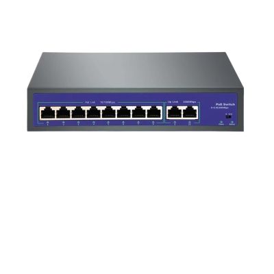 4 6 8 9 Port 10/100Mbps Ethernet Fast Switch High Power 120W POE Switch IEEE 802.3af/at with(Hi-0420FBI-A)