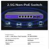 2.5G None-POE Network Switch 5 8 Port Ethernet Switch with 2 * 10G SFP+ for IP Camera/NVR(K0502WS EU Plug) view 2