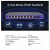 2.5G None-POE Network Switch 5 8 Port Ethernet Switch with 2 * 10G SFP+ for IP Camera/NVR(K0502WS EU Plug) view 4