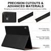 Thryxop Genuine Leather Case for Samsung Galaxy Tab S11 2025 11 inch (SM-X736B/X730) with Pencil Holder | Slim Protective Cover with Adjustable Stand, Auto Wake/Sleep, Premium Leather | Black view 4