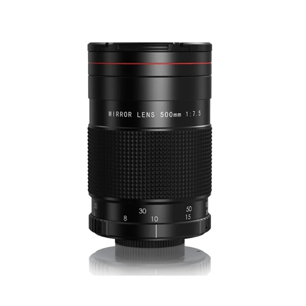 Lens, Fixed Focus 500Mm F7.5 MF Telephoto Reflex Mirror Lens Reflection,Compatible for Canon Nikon Sony Olympus M43 Pentax Cameras,for Camera