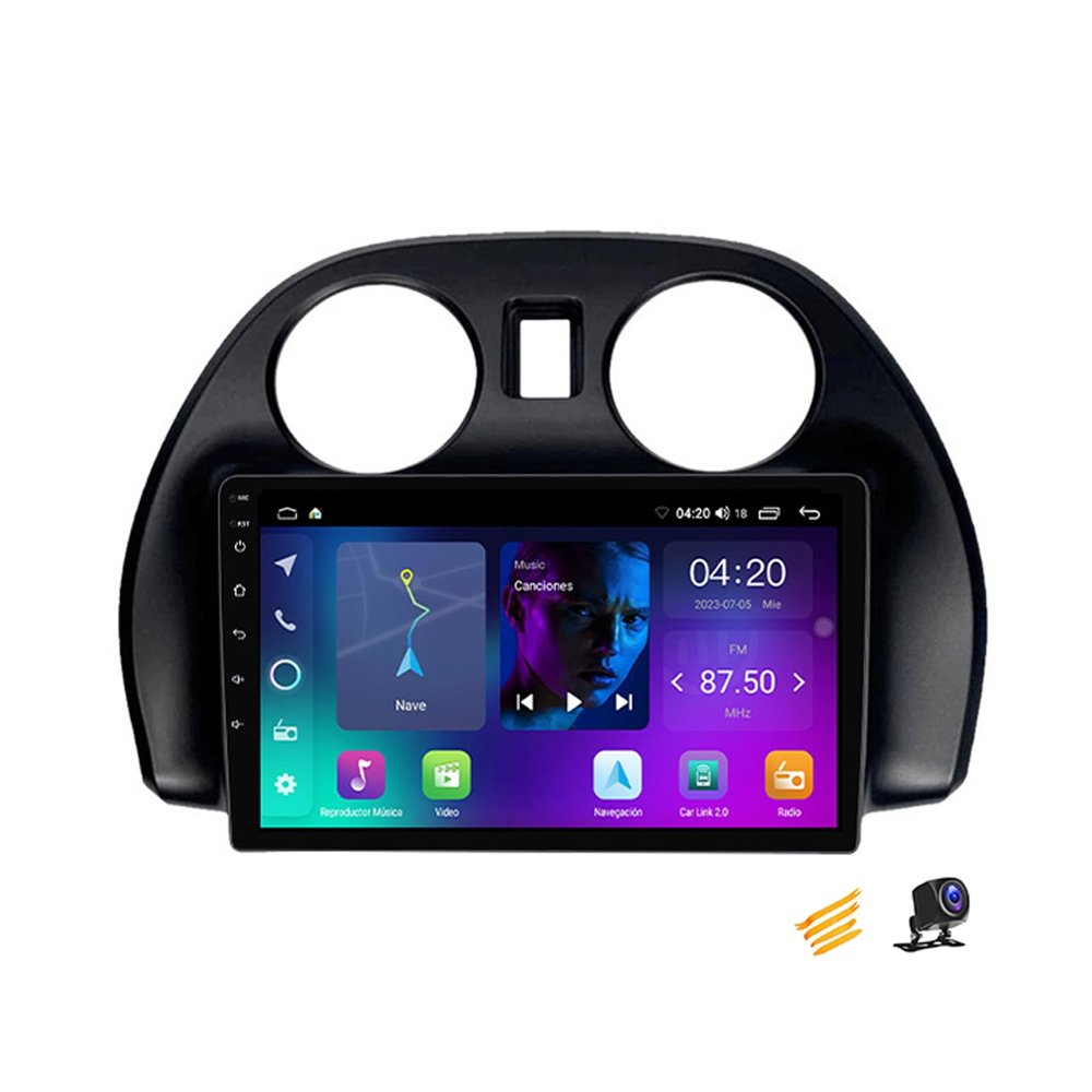 Plusfish Car Stereo Double Din Android 14 Radio 9 Inch Touchscreen for Mitsubishi Eclipse 2006~2011 Multimedia Player Support Navigation/Android Auto/Carplay/Steering Wheel Controls,NF2