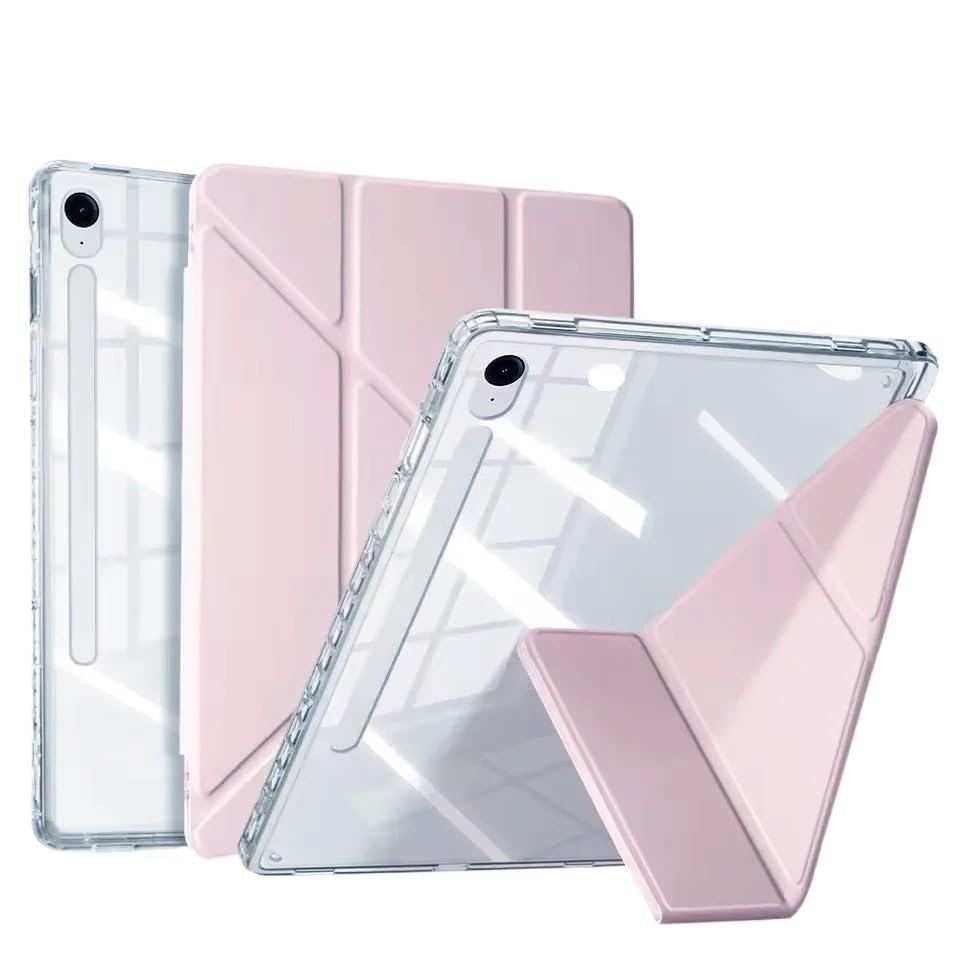 Y-Fold Smart Tablet Case Suitable for Samsung Galaxy Tab S10FE Plus 13.1-Inch 2025 Acrylic Shockproof Back with Auto Sleep