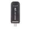 Aumotop Portable 4G Router 150Mbps SIM Card Slot USB Plug and Play 4G LTE USB WiFi Modem for Office Travel Home (Black) view 3