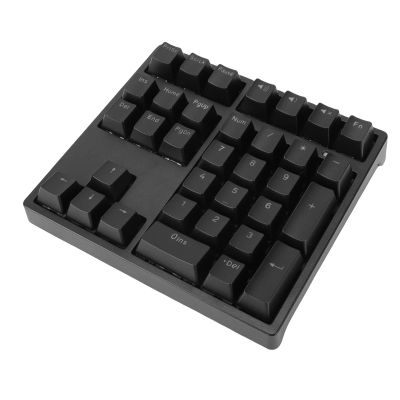 XUMIUZIY Number Pad, Mechanical Numeric Keypad with RGB Backlit, Hotswap Blue Switches, PBT Keycaps, 34 Keys USB Wired Numpad for Laptop, Computer, PC (Black)