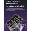XUMIUZIY Number Pad, Mechanical Numeric Keypad with RGB Backlit, Hotswap Blue Switches, PBT Keycaps, 34 Keys USB Wired Numpad for Laptop, Computer, PC (Black) view 4