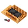 Hyuduo Protective, Aluminum Alloy Enclosure with Dual Cooling Fan, Hex Wrench and Screws, for 3 Model B B view 1
