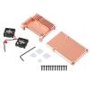 Hyuduo Protective, Aluminum Alloy Enclosure with Dual Cooling Fan, Hex Wrench and Screws, for 3 Model B B view 2