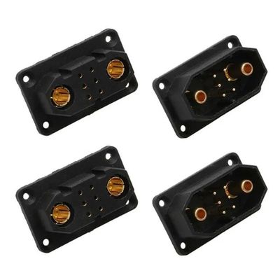 Speaker Connectors VTOL Servo Quick-Release Connectors JX4 JX6 JX8 JX9, Male Female Plugs for Aircraft UAV Models, 2 Pairs(2pairs JX6)