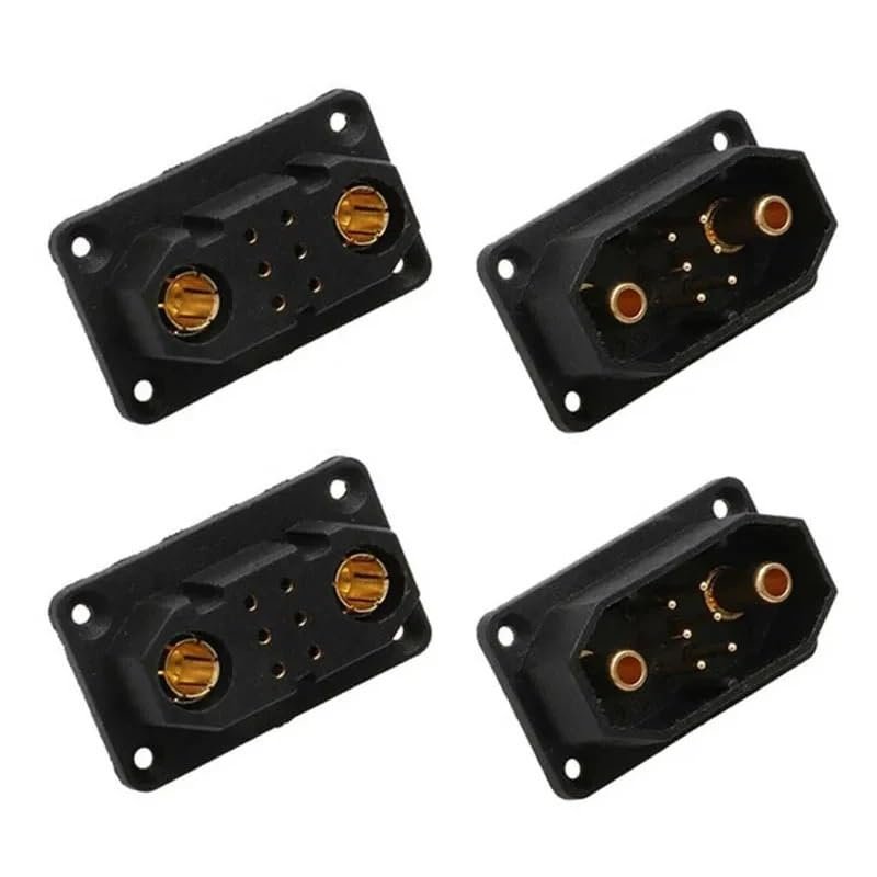 Speaker Connectors VTOL Servo Quick-Release Connectors JX4 JX6 JX8 JX9, Male Female Plugs for Aircraft UAV Models, 2 Pairs(2pairs JX6)