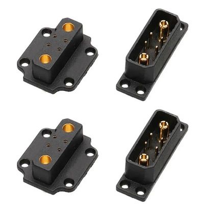 Speaker Connectors VTOL Servo Quick-Release Connectors JX4 JX6 JX8 JX9, Male Female Plugs for Aircraft UAV Models, 2 Pairs(2pairs JX4)