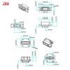 Speaker Connectors VTOL Servo Quick-Release Connectors JX4 JX6 JX8 JX9, Male Female Plugs for Aircraft UAV Models, 2 Pairs(2pairs JX4) view 2