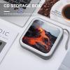 Ouyniei Red Hot Lava from Kilauea Volcano CD Case Binder for Travel Car DVD Storage Case DVD Storage Bag with Handles Cover CD Storage Binder for Blu-ray Movie Music Audio Disks 40 Disc Units view 4