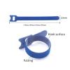 Cord Storage Organizer 100pcs Releasable Cable Organizer Ties Wire Management Nylon Cable Ties Reusable Loop Hoop Tape Straps Tie For Cable Management(Green,150mm x 100pcs) view 3