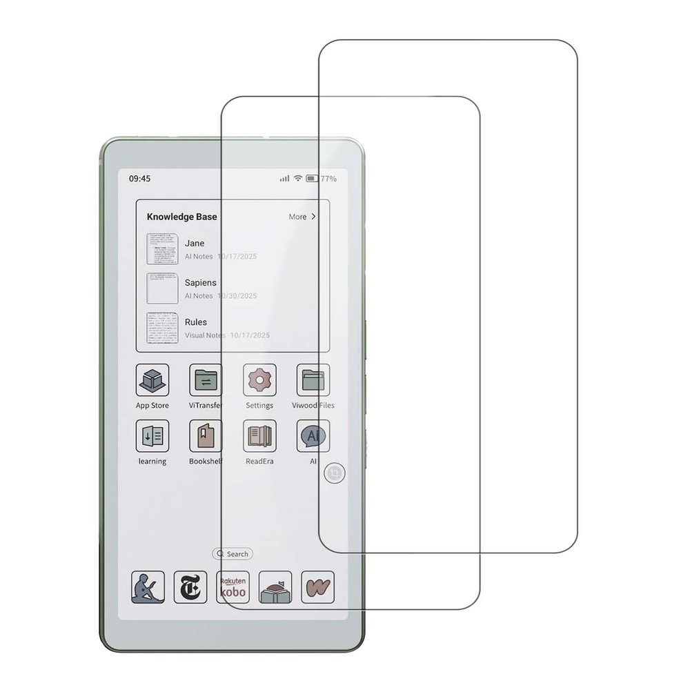 NOUKAJU [2Pack] Screen Protector for VIWOODS AiPaper Reader C, HD Protective Film,6h Hardness,Scratch,Anti-Fingerprin,Protective Film for VIWOODS AiPaper Reader C 6.13inch(Not tempered glass)
