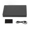 Aumotop Portable USB3.1 Hard Drive Enclosure with 10Gbps Transmission for Efficient Data Transfer, Plug and Play Design for Easy Use WindowsLinux Users (Black)
