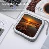FekiLoot Orange Sunrise Beach CD Case 40 Capacity DVD Case Holder Portable Zipper CD Cases Holder Large Storage Disc Wallet Bag Hard Plastic DVD Cases for Car Home Travel view 4
