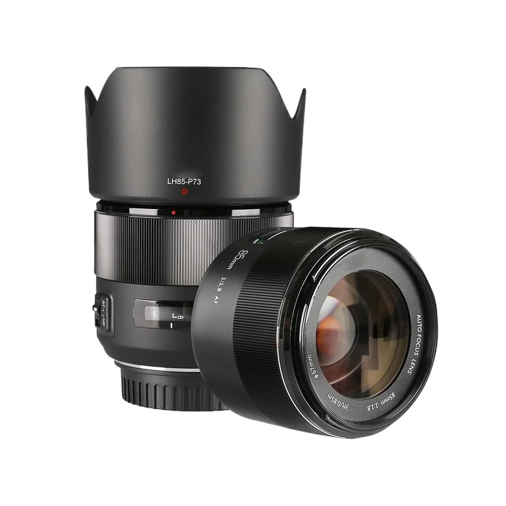 Lens Compatible for Canon 1300D 600D200D 6D 5D 450D EF Mount 85mm F1.8 Full Frame Auto Focus Portrait Lens