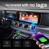 2-in-1 Wireless CarPlay Adapter 2026 Support Apple CarPlay & Android Auto, Mini Bluetooth USB A & USB C Dongle Convert Wired to Wireless Compatible with iPhone & Android view 2