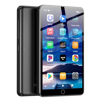 Fanvace 144GB MP3 Player with Bluetooth and WiFi, Android 13 OS MP3 & MP4 Players with 4" Touchscreen and Speaker, MP3 Music Players with Spotify, Audible, Amazon Music, Play Store