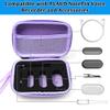 LeoTube Protective Case for PLAUD NotePin Voice Recorder - Custom Fit Foam Holds All Accessories, Waterproof & Shockproof (Case Only) (Purple) view 2